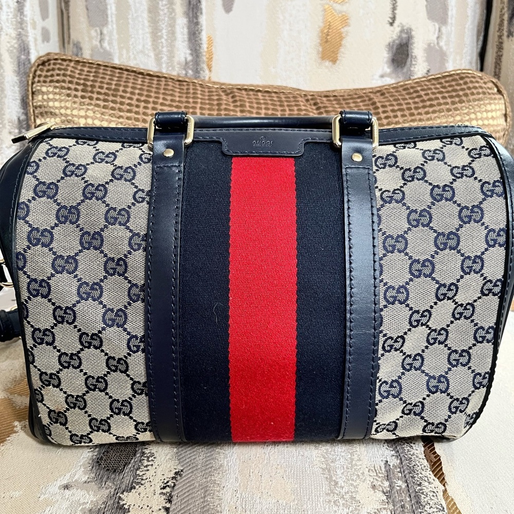 Gucci GG Canvas Boston Medium